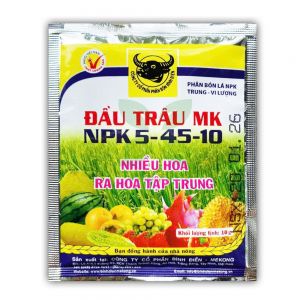Phân Bón Lá NPK Đầu Trâu MK 5-45-10 Kích Ra Hoa (Gói 10g)
